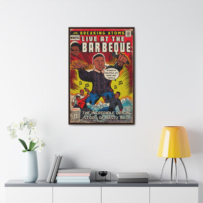 Main Source & Nas - Live at the Barbeque - Gallery Canvas Wraps, Vertical Frame