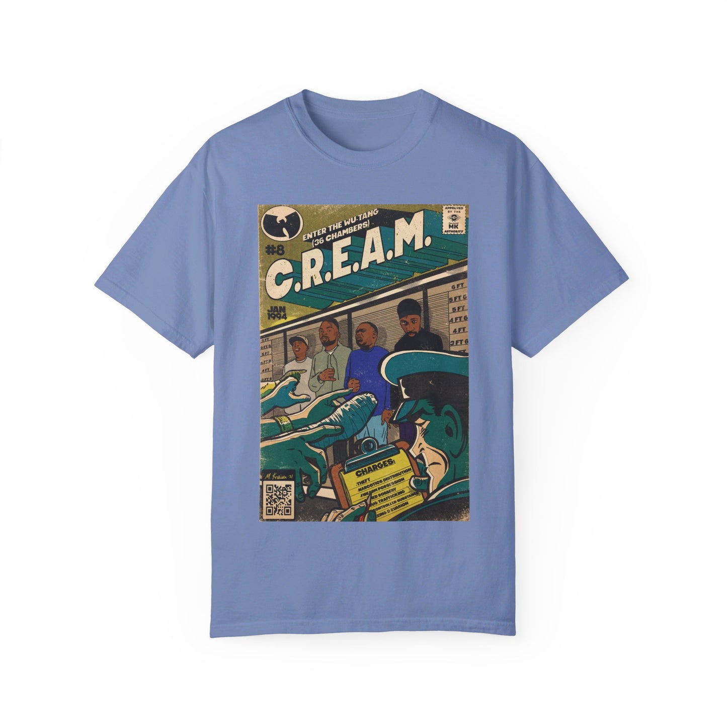 Wu-Tang Clan - C.R.E.A.M - Unisex Comfort Colors T-shirt