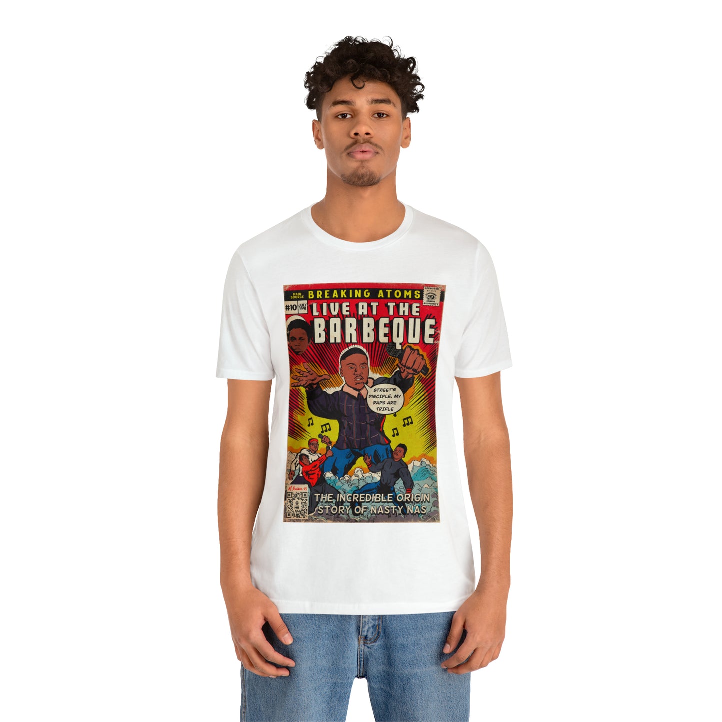 Main Source & Nas - Live at the Barbeque - Unisex Jersey Short Sleeve Tee