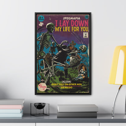 Jpegmafia - I Lay Down My Life For You - Gallery Canvas Wraps, Vertical Frame