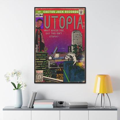 Travis Scott - Utopia - Gallery Canvas Wraps, Vertical Frame