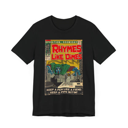 MF DOOM - Rhymes Like Dimes - Unisex Jersey Short Sleeve Tee