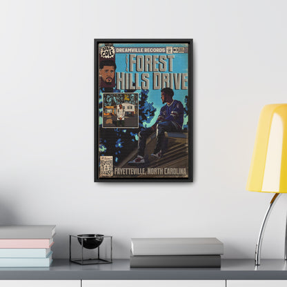 J Cole - 2014 Forest Hills Drive - Gallery Canvas Wraps, Vertical Frame