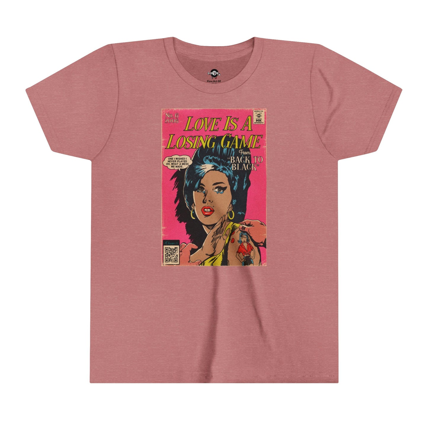 KIDS - Amy Winehouse - Love is a Losing Game - Youth Short Sleeve Tee