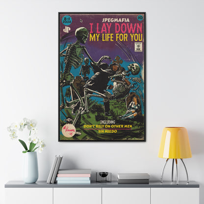 Jpegmafia - I Lay Down My Life For You - Gallery Canvas Wraps, Vertical Frame