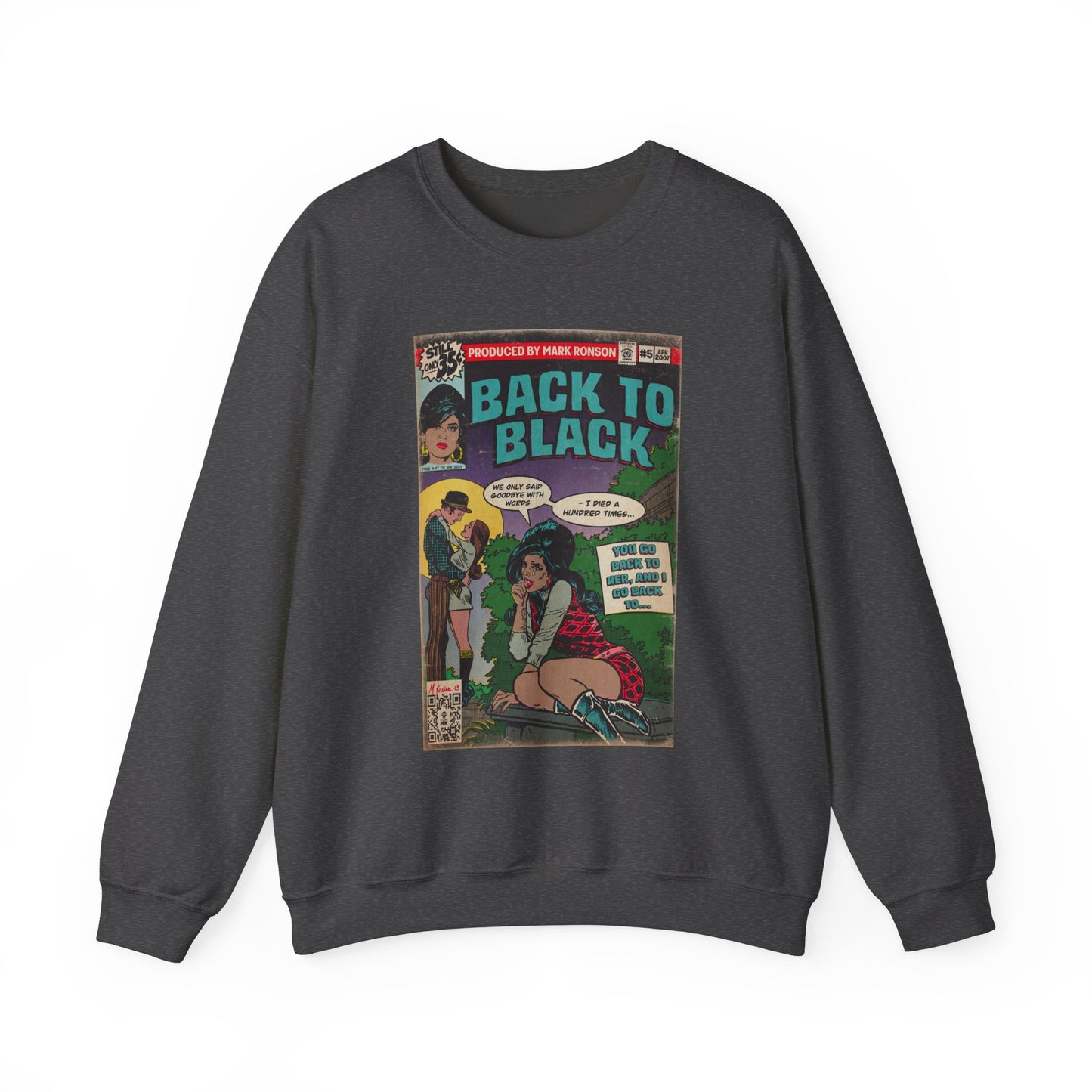 Amy Winehouse - Back to Black - Unisex Heavy Blend™ Crewneck Sweatshirt