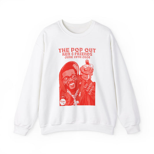 Kendrick & Friends - The Pop Out  - RED VARIANT - Unisex Heavy Blend™ Crewneck Sweatshirt