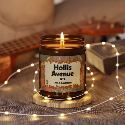 Hollis Avenue - Scented Soy Candle (Multi-Size, Amber Jar)