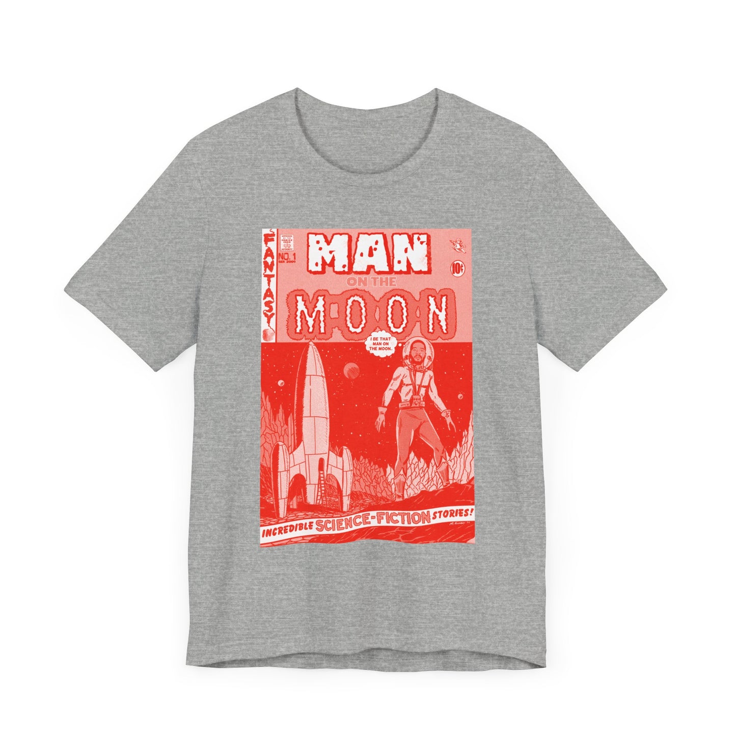 Kid Cudi - Man on the Moon - RED VARIANT - Unisex Jersey Short Sleeve Tee