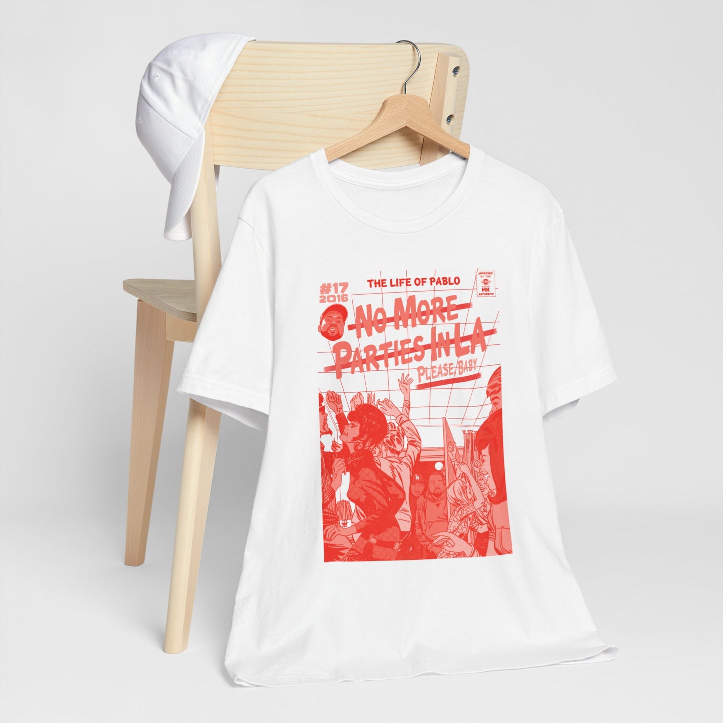 Kanye & Kendrick - No More Parties - RED VARIANT - Unisex Jersey Short Sleeve Tee