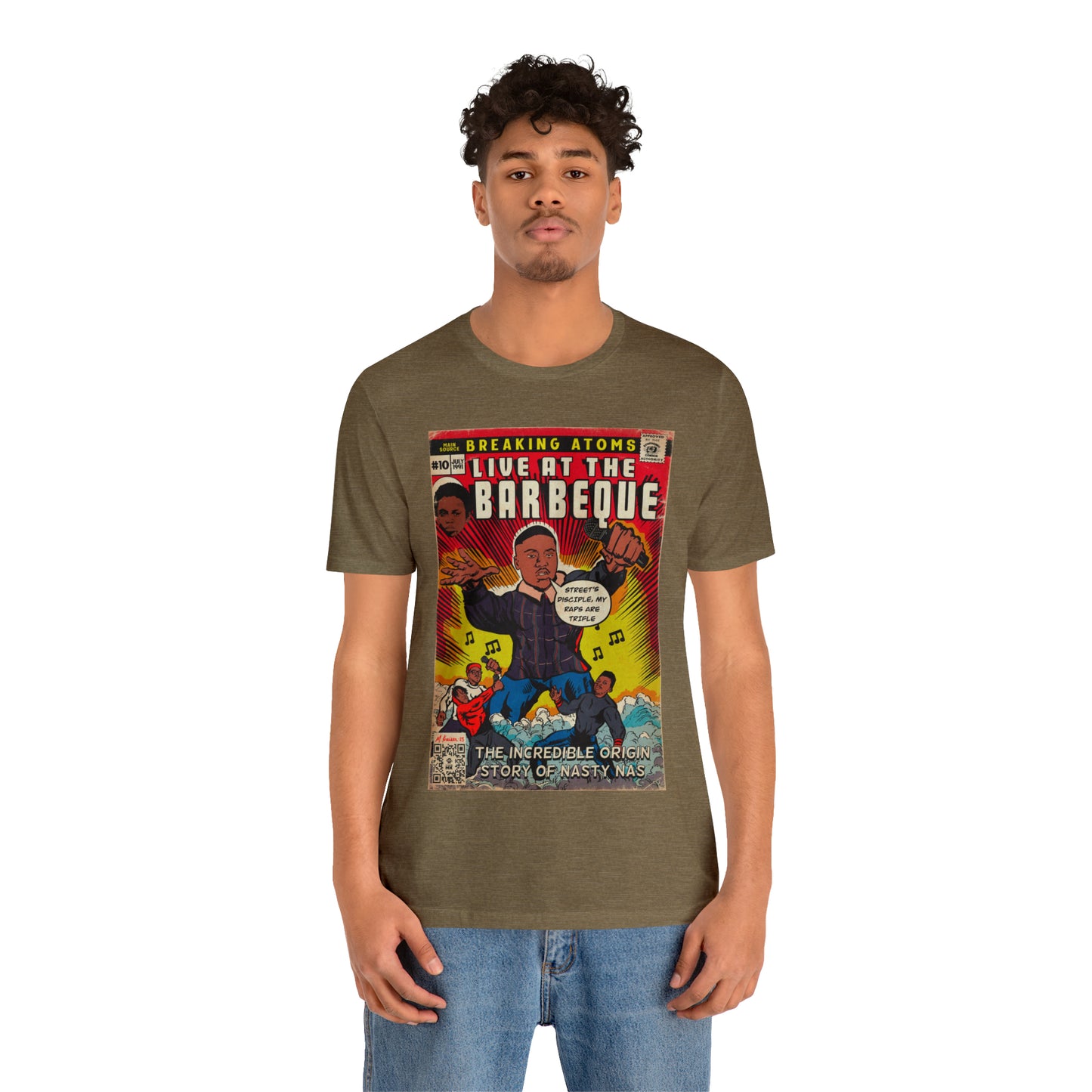 Main Source & Nas - Live at the Barbeque - Unisex Jersey Short Sleeve Tee