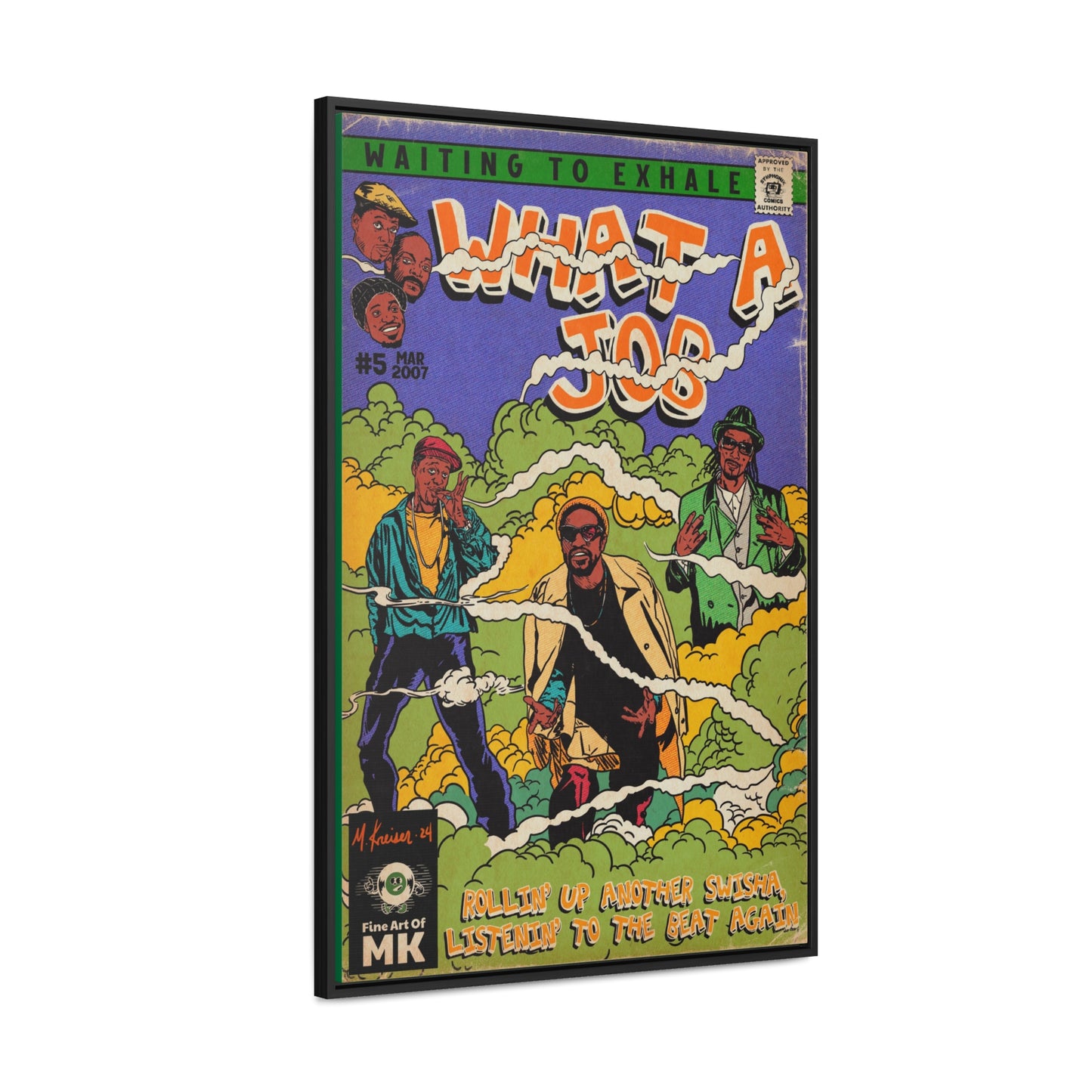 Devin The Dude, Snoop Dogg, Andre 3000 - What A Job - Gallery Canvas Wraps, Vertical Frame