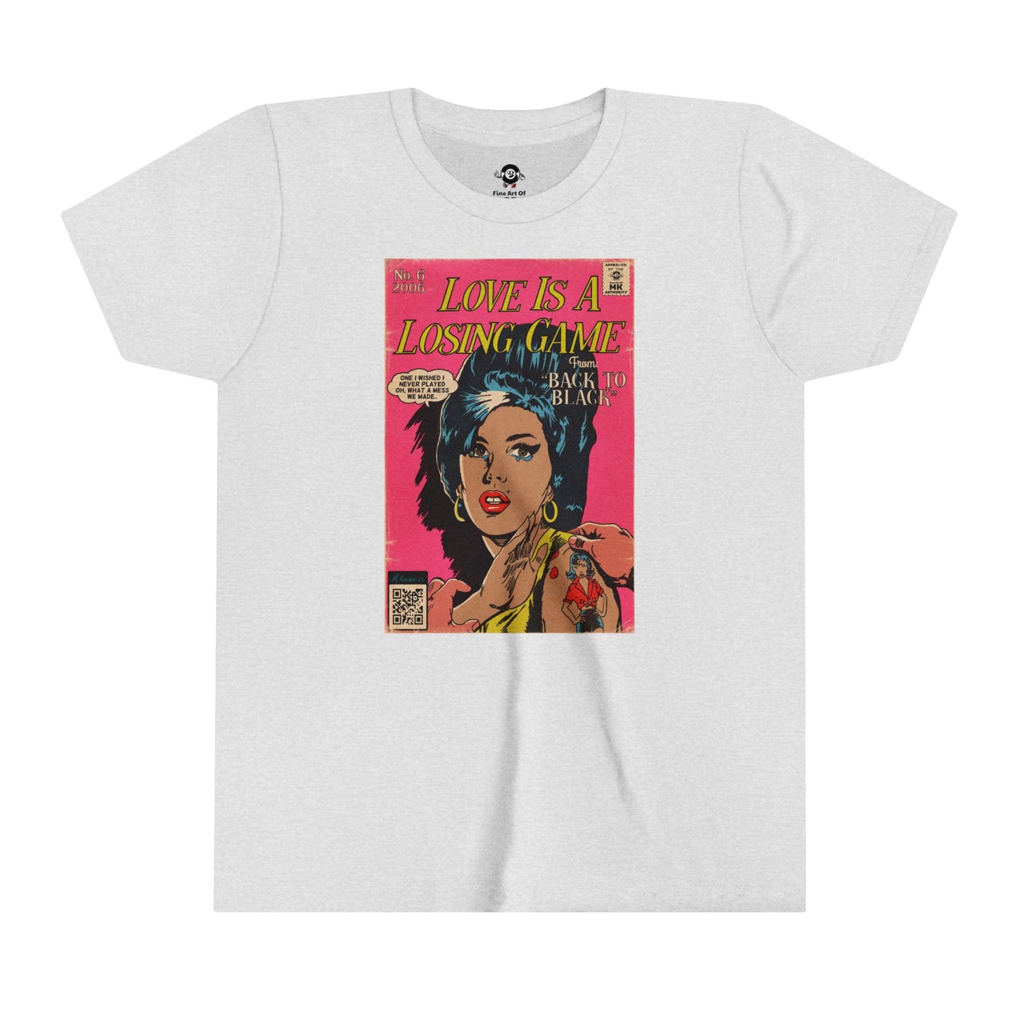 KIDS - Amy Winehouse - Love is a Losing Game - Youth Short Sleeve Tee