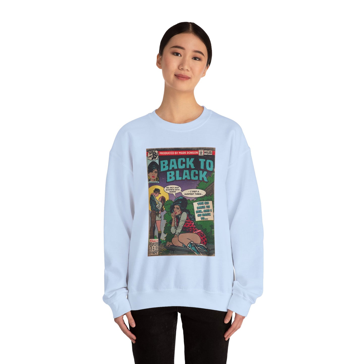 Amy Winehouse - Back to Black - Unisex Heavy Blend™ Crewneck Sweatshirt