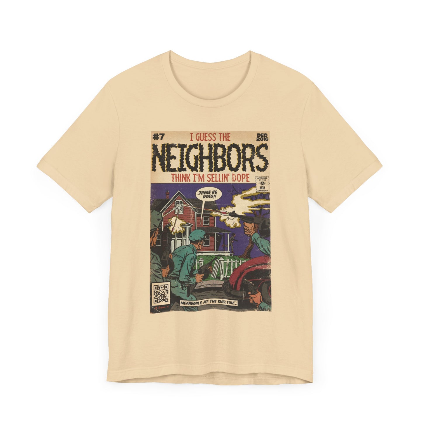 J. Cole - Neighbors - Hip Hop Comics - Unisex Jersey Short Sleeve Tee