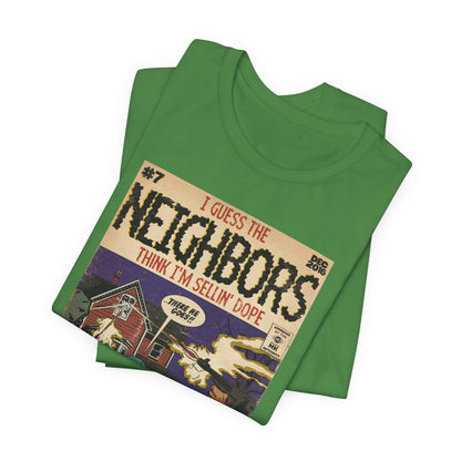 J. Cole - Neighbors - Hip Hop Comics - Unisex Jersey Short Sleeve Tee