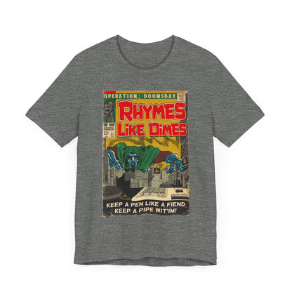 MF DOOM - Rhymes Like Dimes - Unisex Jersey Short Sleeve Tee