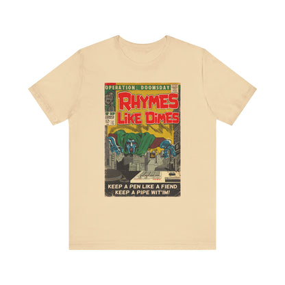 MF DOOM - Rhymes Like Dimes - Unisex Jersey Short Sleeve Tee