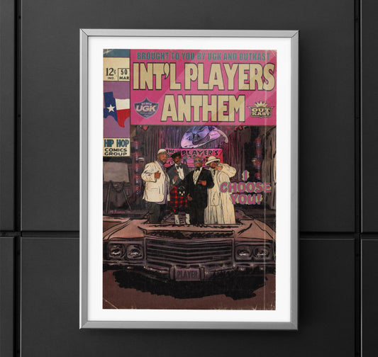 UGK & OutKast - Int’l Players Anthem- Matte Vertical Poster