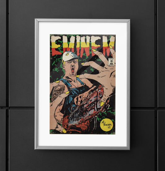 Eminem - Comic Book Art - Matte Vertical Poster