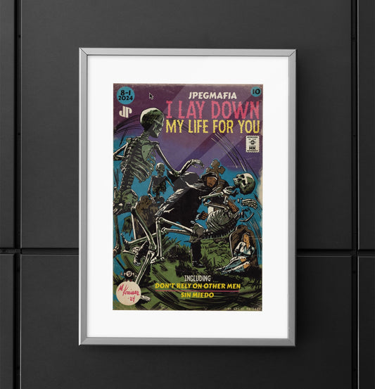 Jpegmafia - I Lay Down My Life For You - Matte Vertical Poster