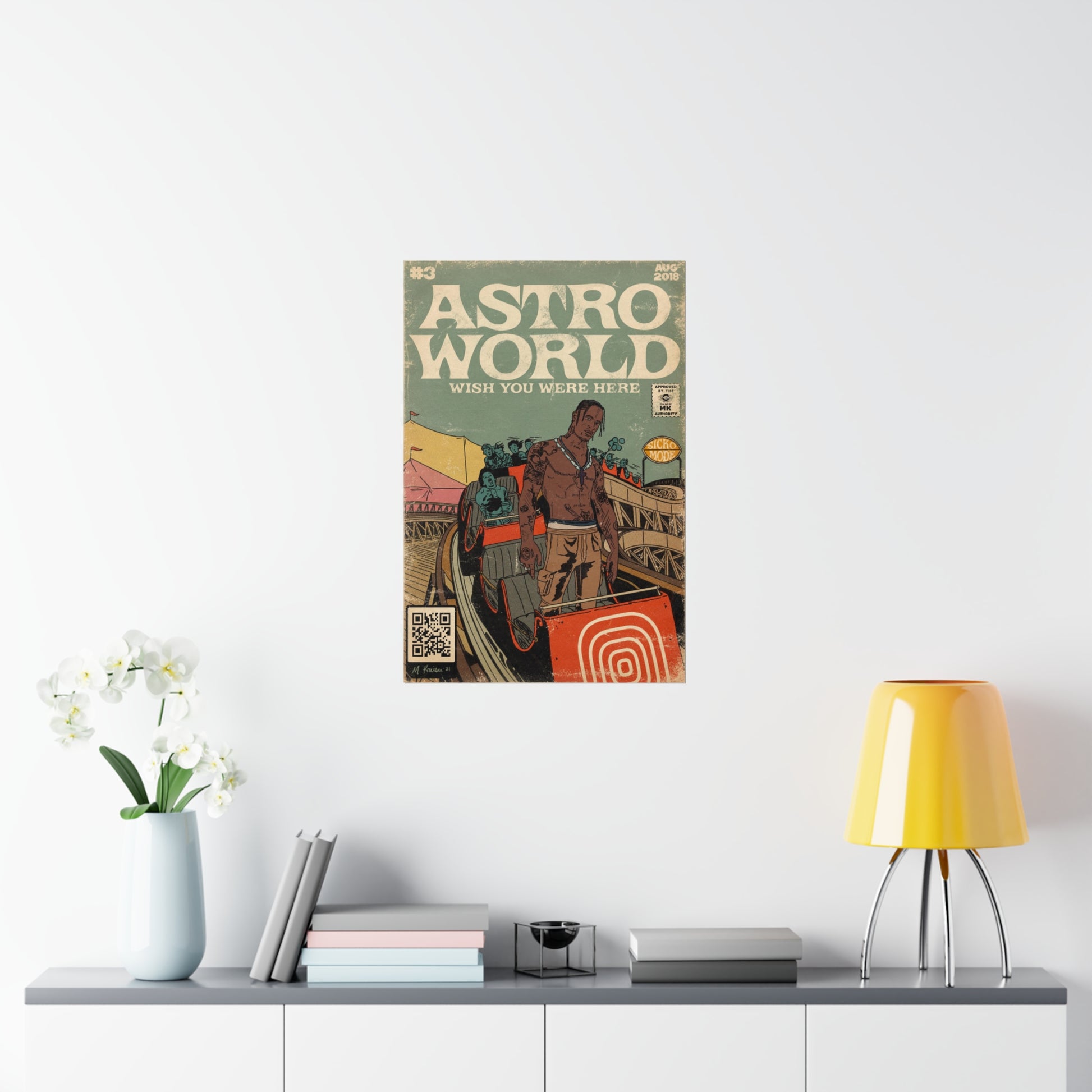 Travis Scott Astroworld poster minimalist poster vintage p - Inspire Uplift