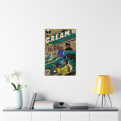 Wu-Tang Clan - C.R.E.A.M - Vertical Matte Poster