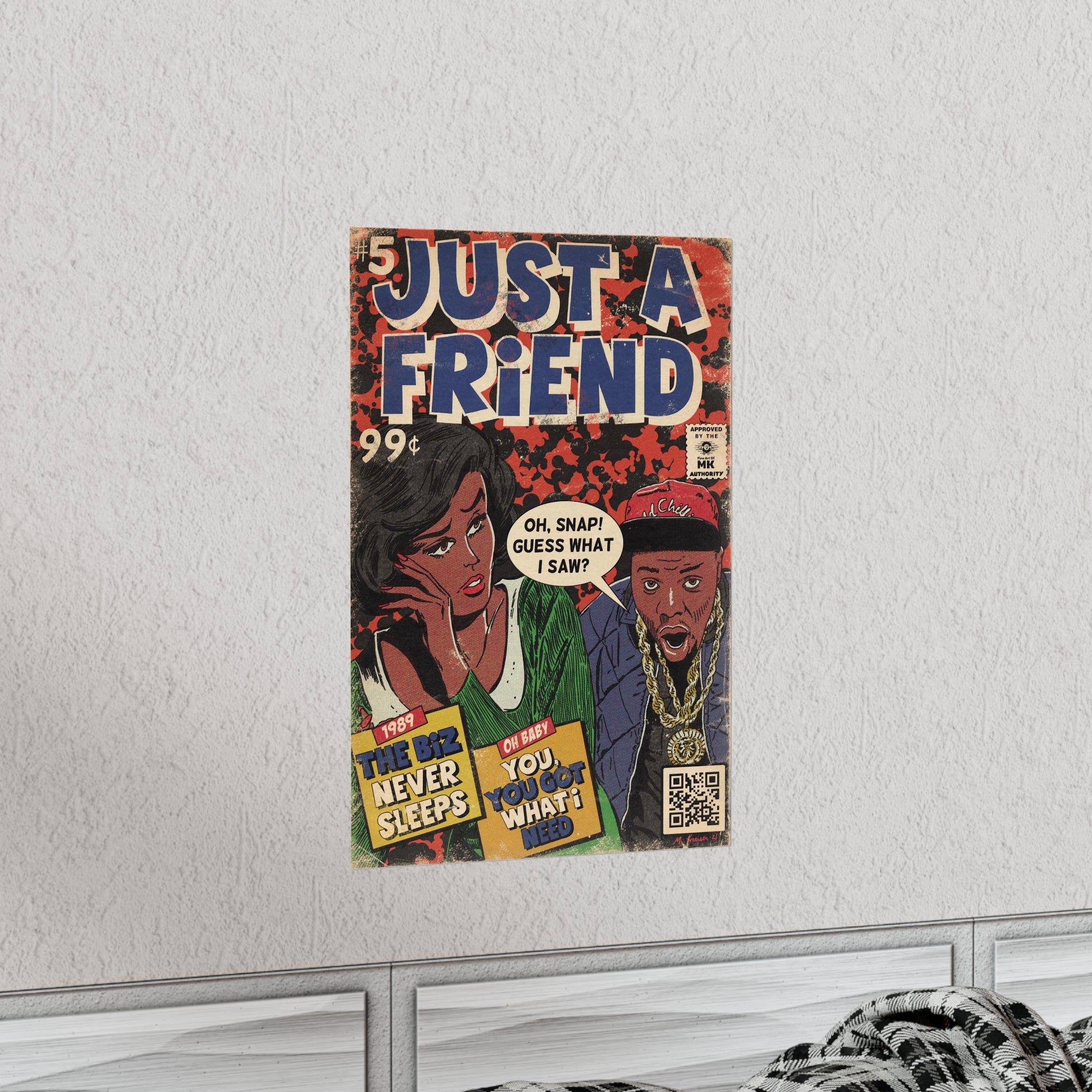 Biz Markie - Just A Friend - Vertical Matte Poster