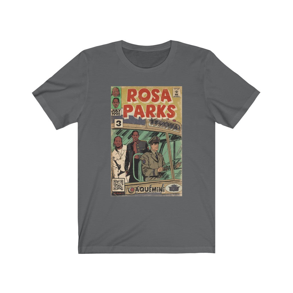 Printify Outkast - Rosa Parks Hip Hop Comic Art - Unisex Jersey Short Sleeve Tee Asphalt / 3XL